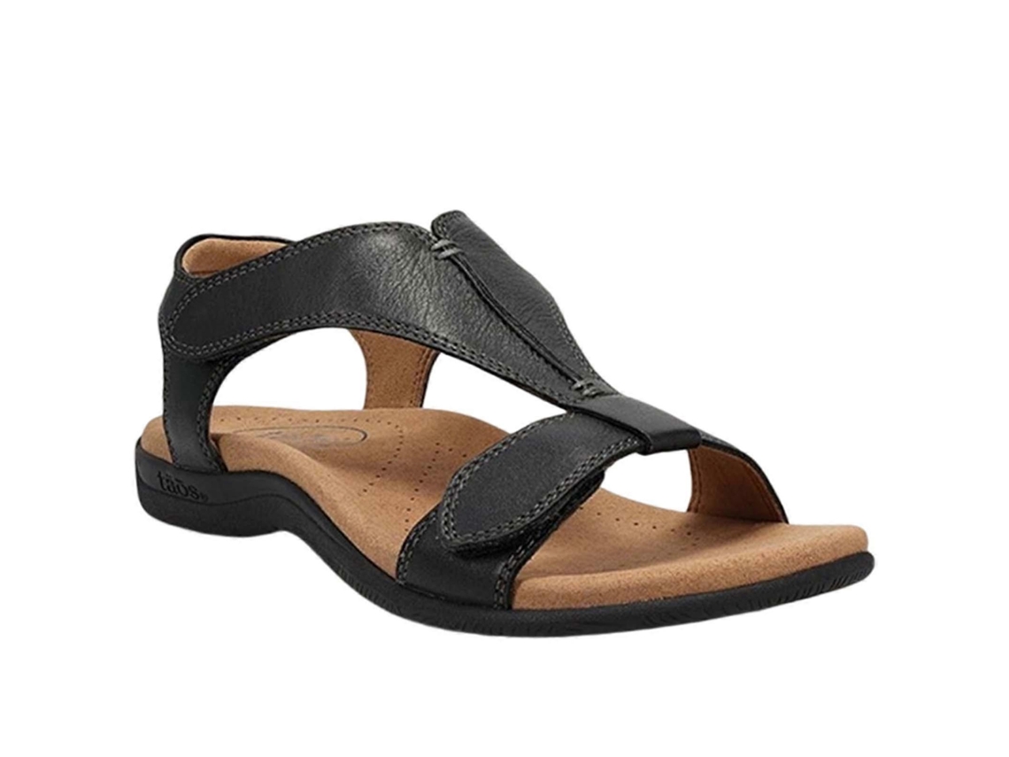 Sandálias De Moda Com Sola Grossa, Resistentes E Antiderrapantes Para Compras E Encontros - 39 - Preto
