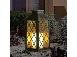 Lanterna Solar Para Jardim Ao Ar Livre, Lanterna Suspensa Led Brilhante Sem Chama C Olysi Shop