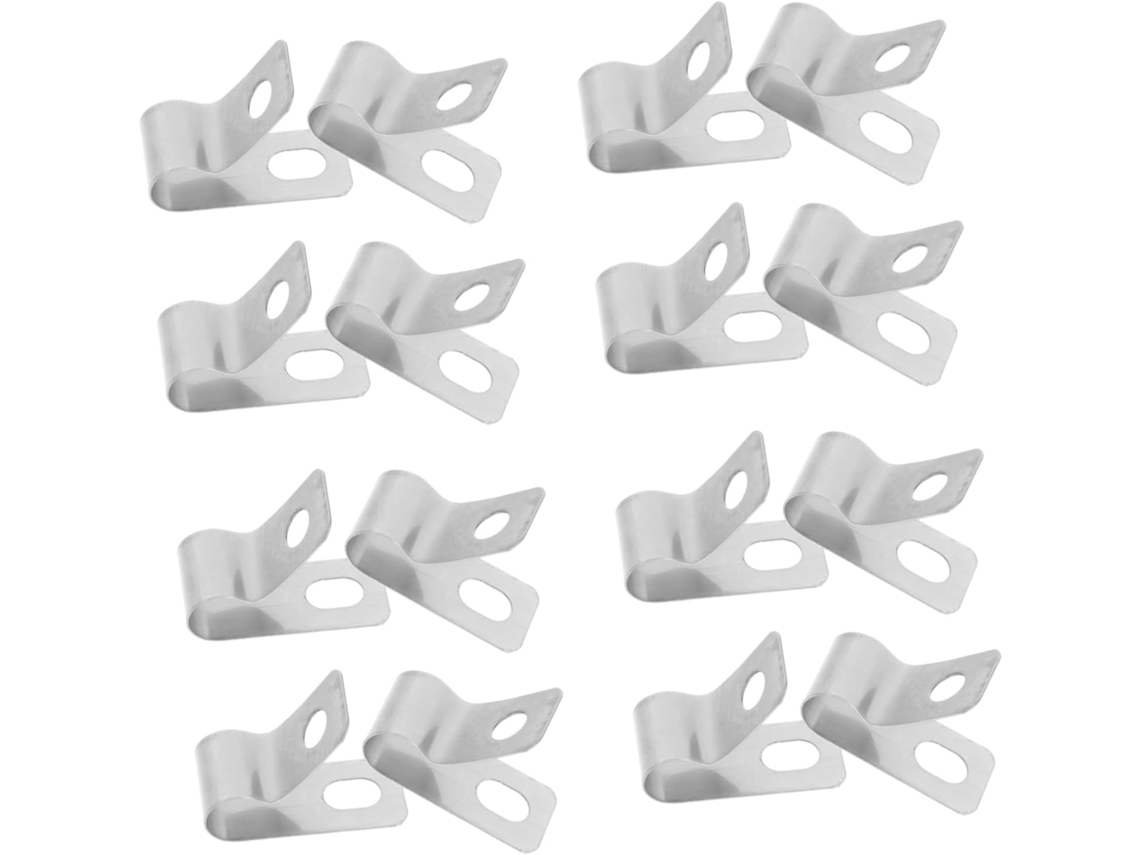 Conjunto De 20 Presilhas De Cabo Em Aço Inoxidável, Resistentes A Altas Temperaturas, Para Organização De Cabos Ethernet E De Tv Gokoco