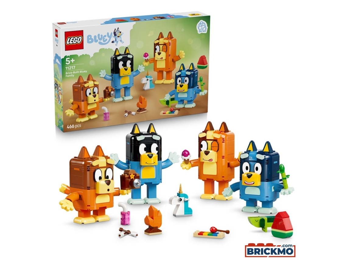 Lego Bluey 11217 Família Da Bluey Construída Com Peças 11217
