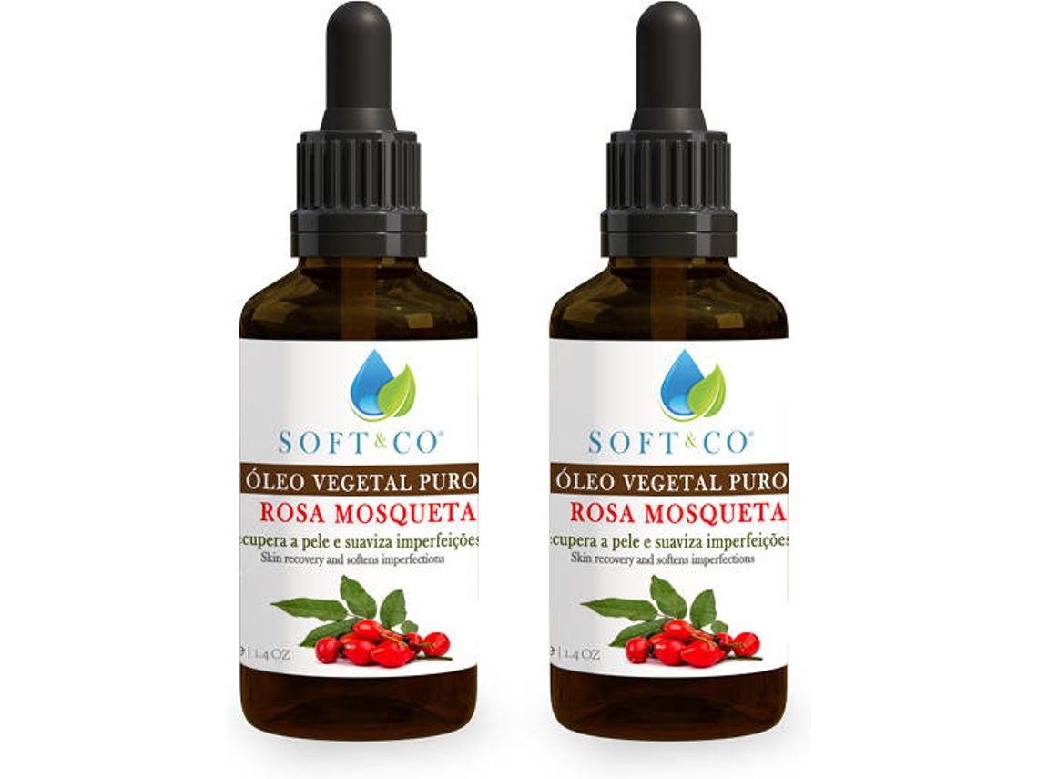 Pack de 2 Óleos SOFT&CO Rosa Mosqueta Puro (40 ml)