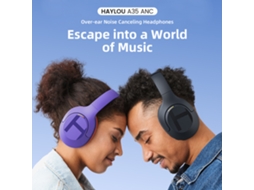 Fones De Ouvido Sem Fio Haylou S35 Bt 5.2 Áudio Hi-res Cancelamento De Ruído Jogos 600mah