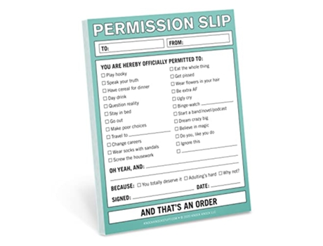 Livro Knock Knock Permission Slip Nifty Note de Knock Knock (Inglês)