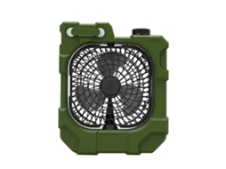 Ventilador de Camping com Luz Portátil Recarregável Silencioso