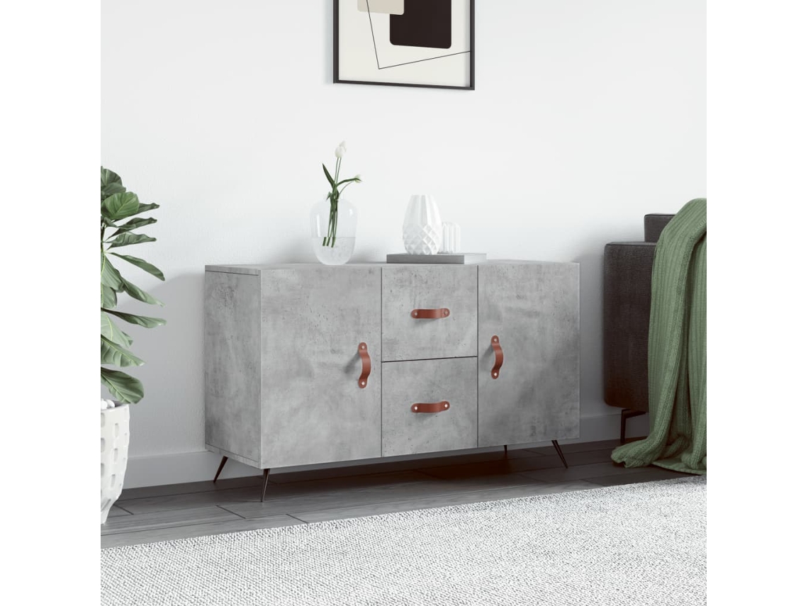 Aparador 100x36x60 cm Derivados de Madera Cemento Gris