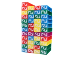 Primerox 45 Blocos de Queda Plásticos Estáveis Multicoloridos Jogo de Construção para Crianças