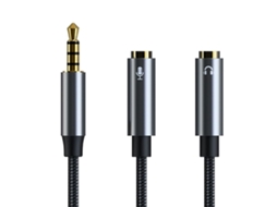 Cabo adaptador de áudio Infinix Zero 30 5G, USB C para mini jack 3,5 mm, 100 cm AQUAFORGE