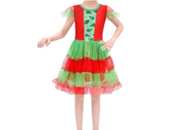 Trajes de Natal Cosplay Conjunto de Vestido Infantil 140
