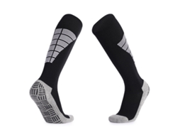 Meias altas antiderrapantes para esportes, corrida, futebol, treinamento, unissex | S/MARCA