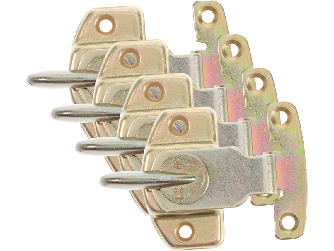 Fivelas Extensíveis De Mesa Em Ferro Dourado, Conjunto Com 4 Unidades
