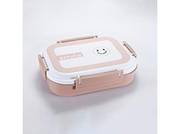 Lunch Box Nova LINE aquecido inox rosa selado isolado para almoço de estudantes
