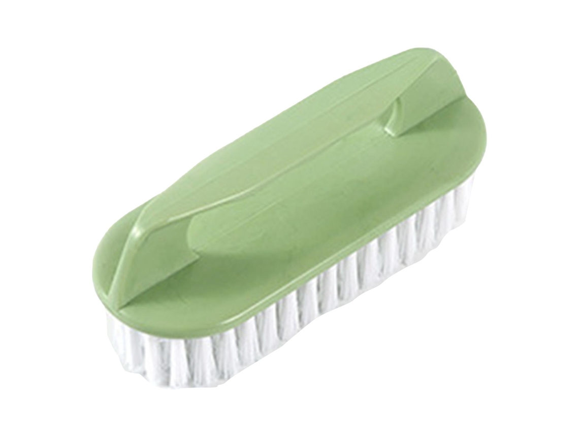 Escova De Lavanderia Doméstica Cerdas Macias Multifuncional Plástico Escova De Limpeza De Sapatos Verde