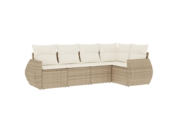 Garden Sofa Set, Garden Sofa Sets Vidaxl Bege Rattan / Vime (n/a)