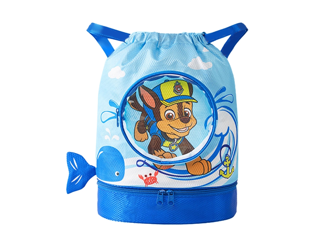 Mochila Infantil para Natação, com Estampa de Desenho Animado, À Prova D'água, com Compartimentos Separáveis​​ para Itens Molhados e Secos BRILVIBERA
