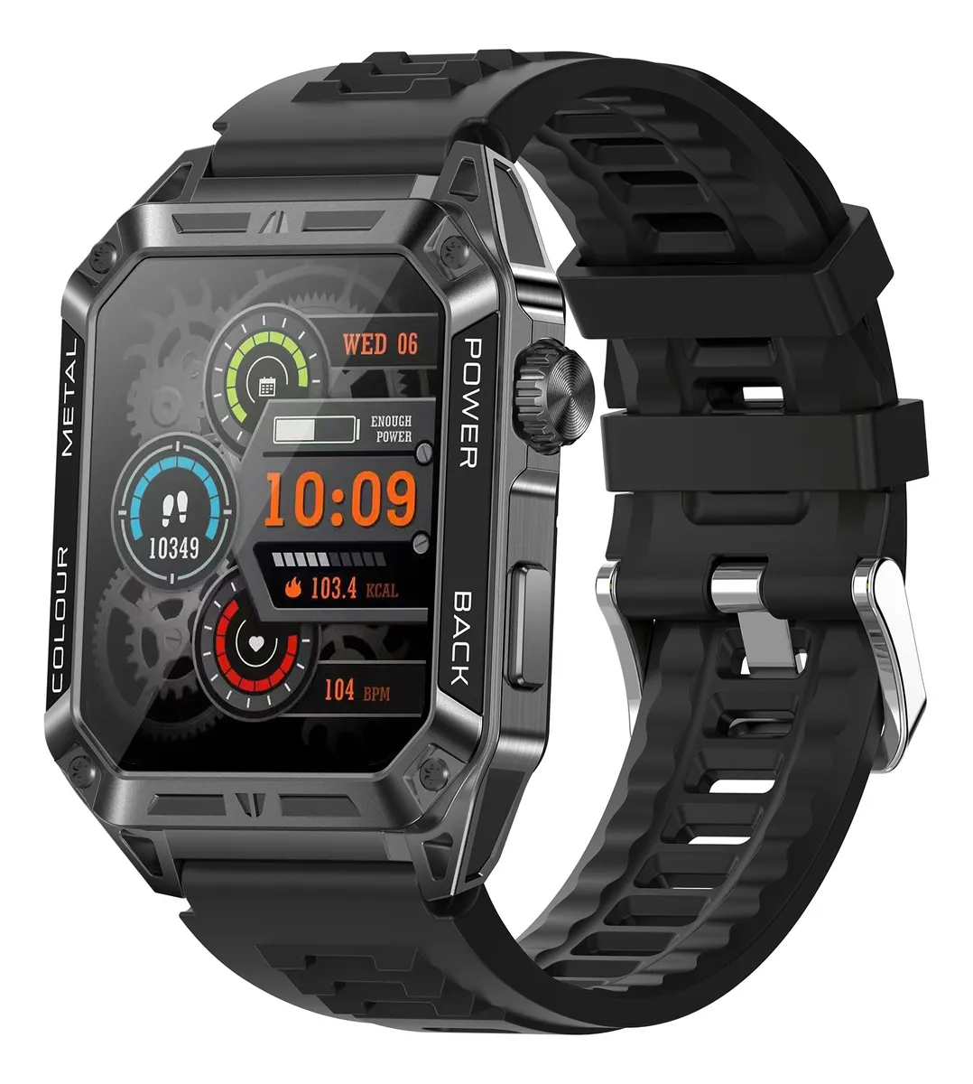 Relógio inteligente masculino Eigiis 191 HD com chamadas Bluetooth (vayotoy)