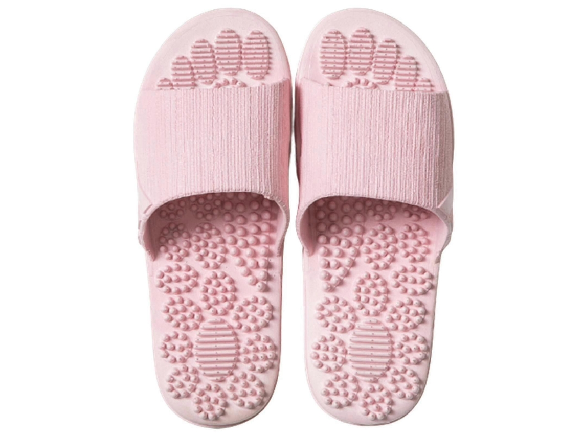 Chinelo De Massagem Luxo Com Massageador Acupressão Para Os Pés, Contas Alívio Do Estress E Nos Pés.