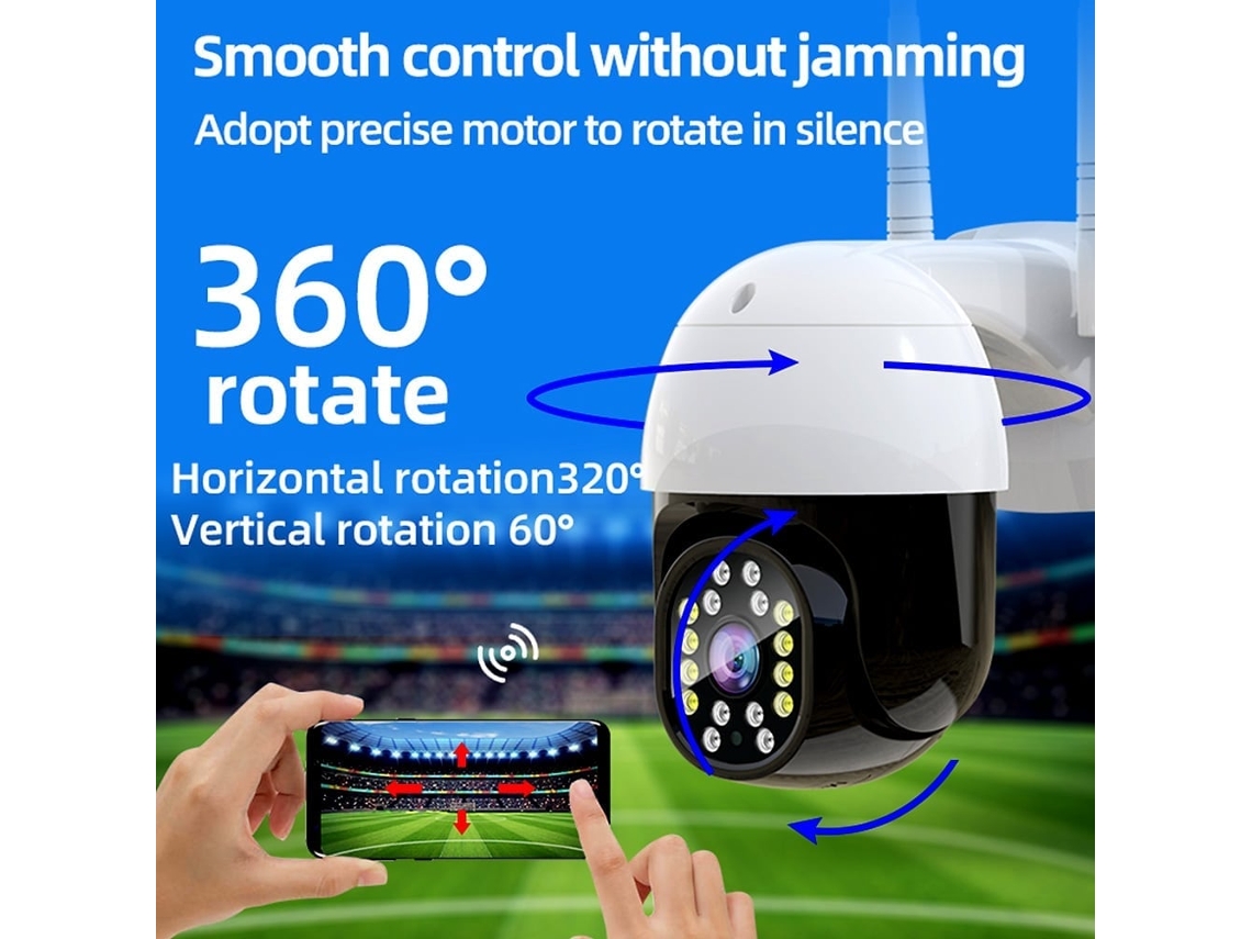 2026 câmara de Segurança Ptz Wifi Exterior 1080p 2mp Inalámbrica