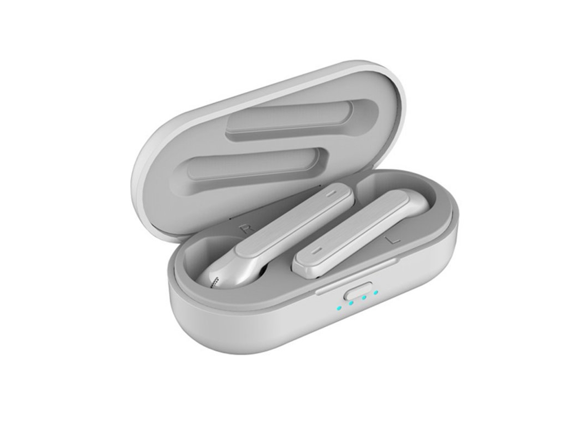 Auriculares Bluetooth True Wireless 5.0 À Prova D'Água In-Ear Sports Headphone Hd Sound Smart Noise Reduction Mini Branco