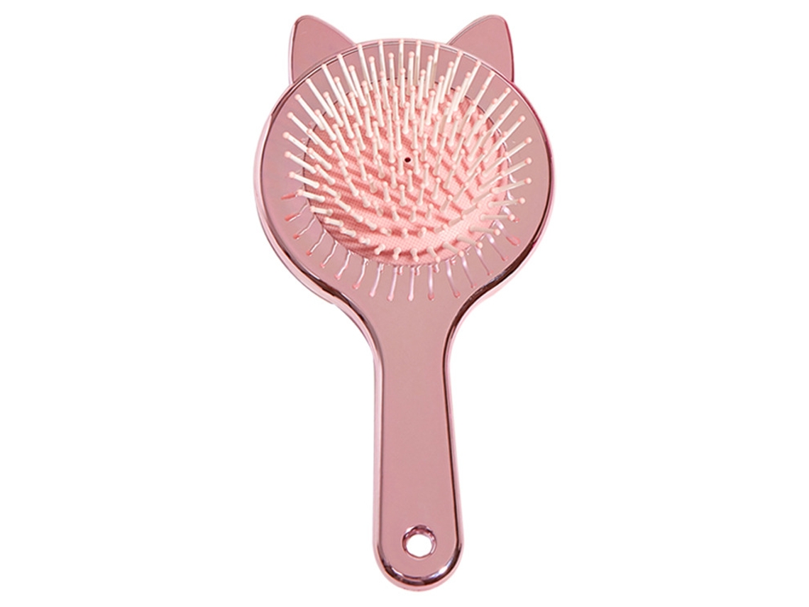 Conjunto De Escova E Pente Desembaraçadores Rosa Para Cabelos Secos E Molhados Brilvibera