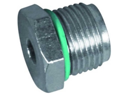 Porca com O-Ring Packing Prateadobts