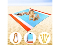 Bolsa de Praia Tapete de Praia Grande 200cm X 210cm Toalha de Praia Impermeável, Resistente À Areia e Portátil para Acampamento AOZORZ