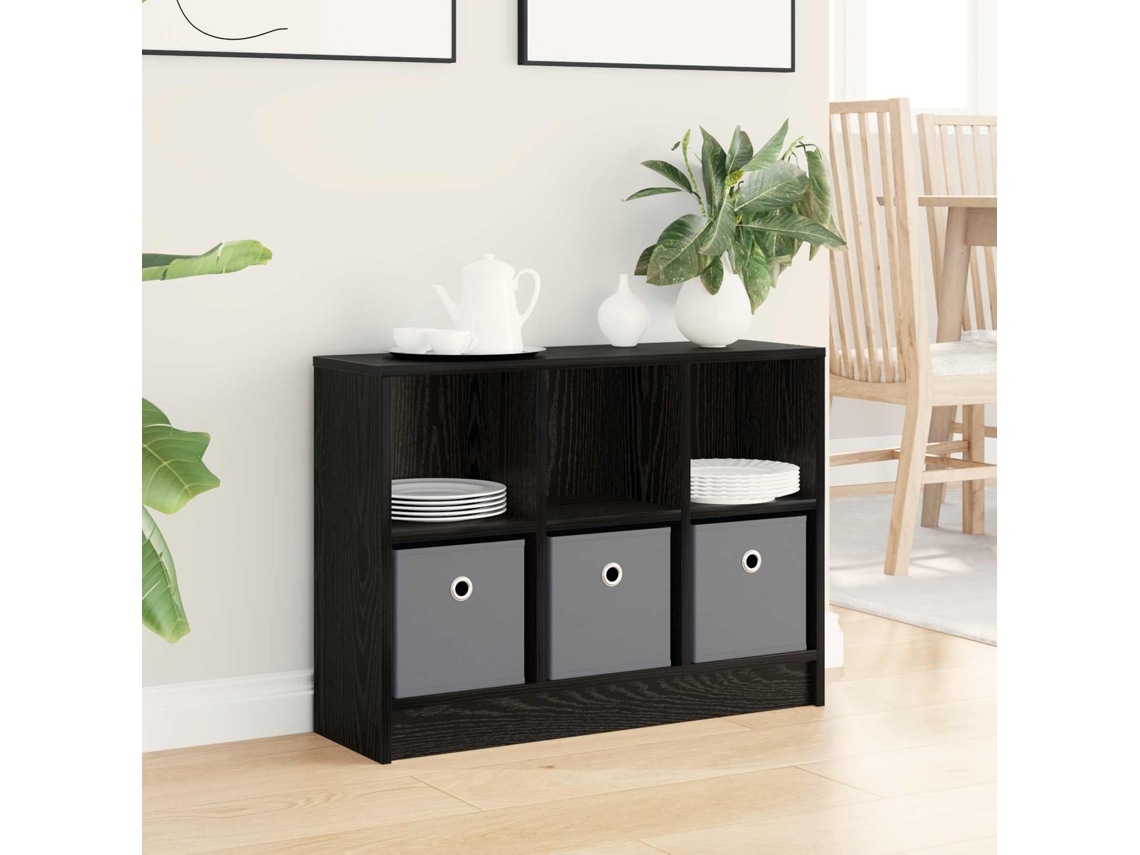 Vidaxl Buffet Carvalho Preto 73,5 X 22,5 X 53,5 Cm