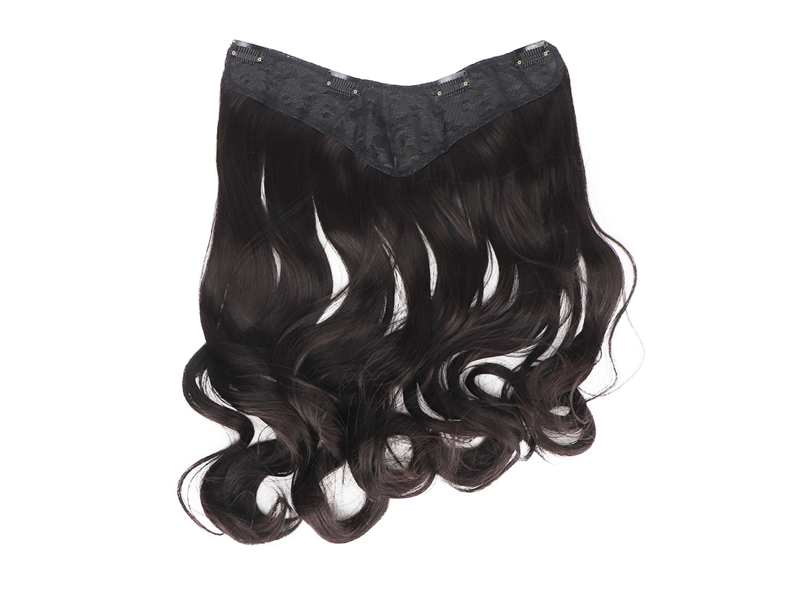 2026 peluca de Pelo Largo Ondulado Rizado Negro Marrón para Mujeres Con Clip Bb Y Red Interna En Forma de V