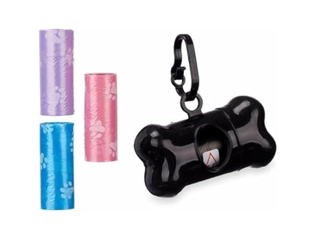 Dispensador de Sacos para Cães Conjunto (12 Unidades)