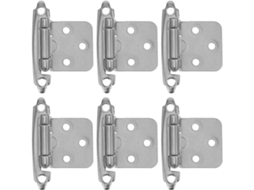 Dobradiças De Aço Com Mola, Fechamento Automático, 6 Peças, Lalafina, Para Portas De Armários E Gabinetes Cozinha