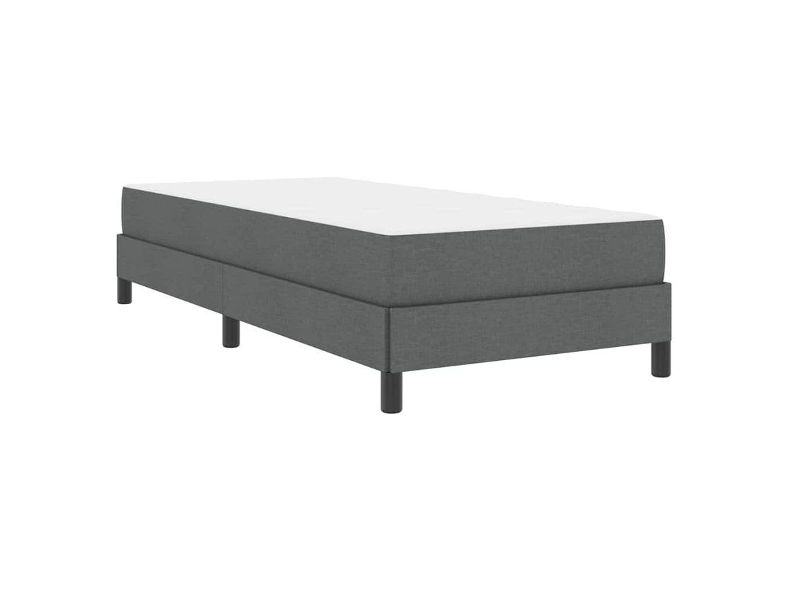 Conjunto 1 Cama Box Vidaxl Cinzento Tecido (100 X 200 Cm)
