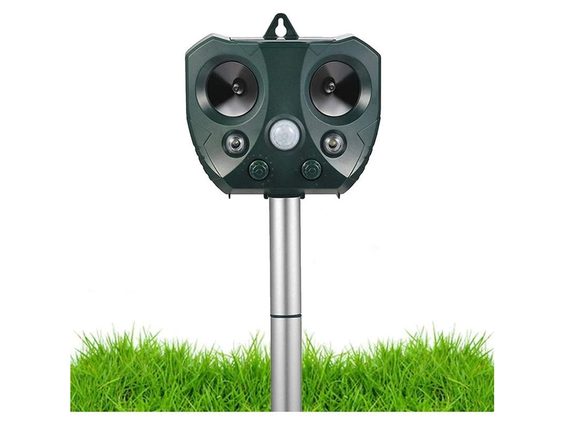Repelente Ultrassônico Solar Para Jardim, Repelente De Animais Com Sensor Pir, Impermeável Ip44, Alarme Anti-gato Cão Esquilo