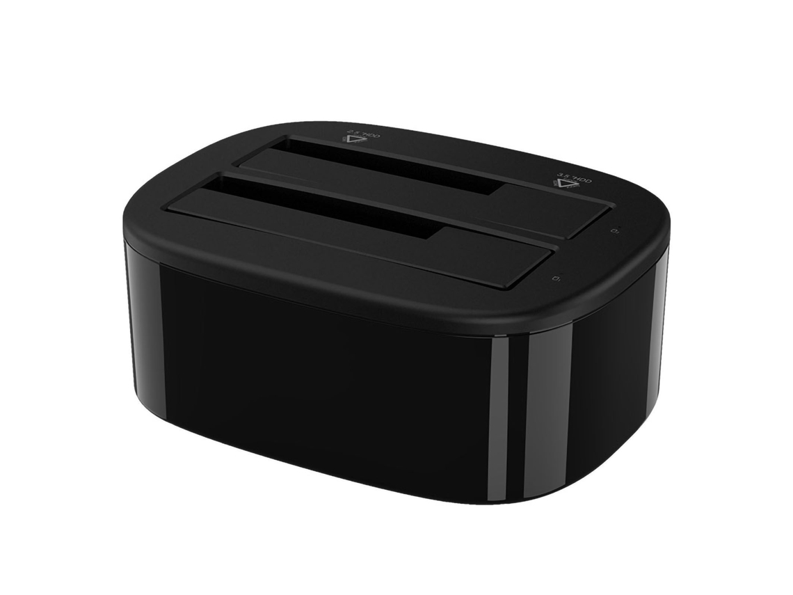 Estação De Docking De Disco Rígido Usb3.0 Com Dois Slots Para Hdd De 2.5/3.5 Polegadas Plug And Play