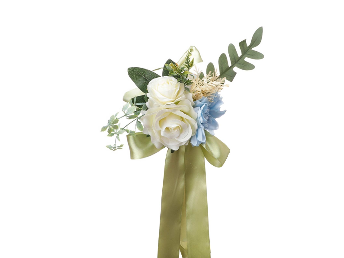 Laxiscreed Cadeira Com Flores Brancas Em Estilo Forest Para Decoração De Casamentos E Festas