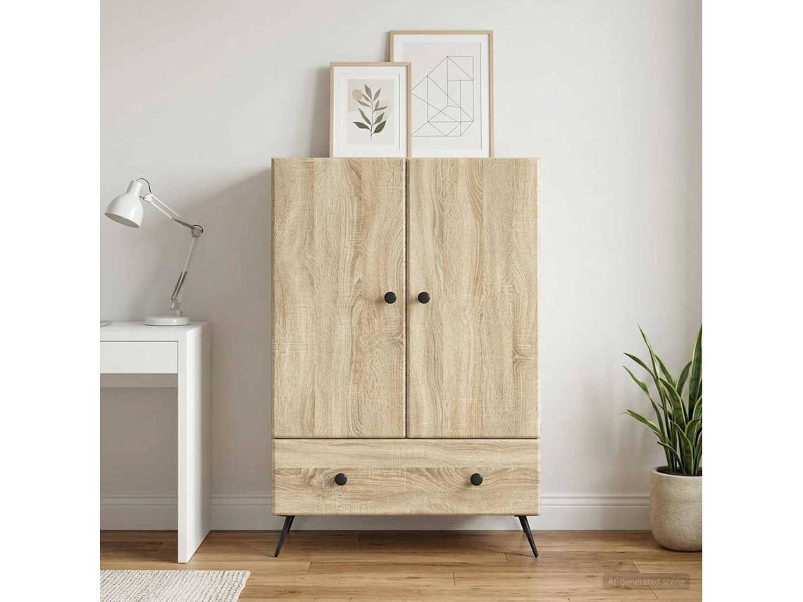 Vidaxl Buffet Carvalho Sonoma 66 X 34,5 X 95 Cm Derivados De Madeira