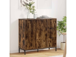 Vidaxl Buffet Carvalho Defumado 89,5 X 33 X 82 Cm Derivados De Madeira