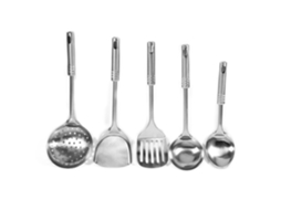 Conjunto 5 Peças Utensílios de Cozinha em Aço Inoxidável Colher Espátula Ferramentas de Cozinha | S/MARCA