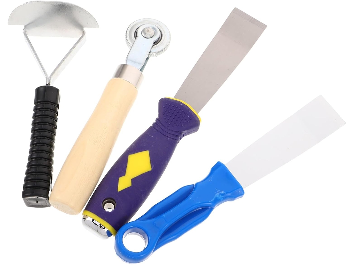 Ferramentas Para Reparo De Pneus Com Raspadores, Rolo Compactador