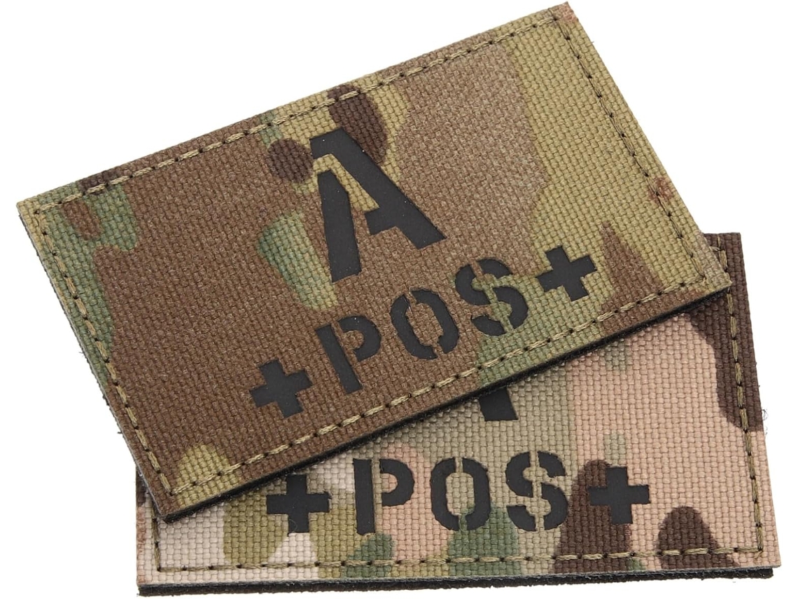 Patch Refletivo Positivo De Duas Peças Em Nylon.