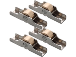 Rodízios Para Portas De Correr Com Tela, 10 Mm Largura, Conjunto 4 Peç