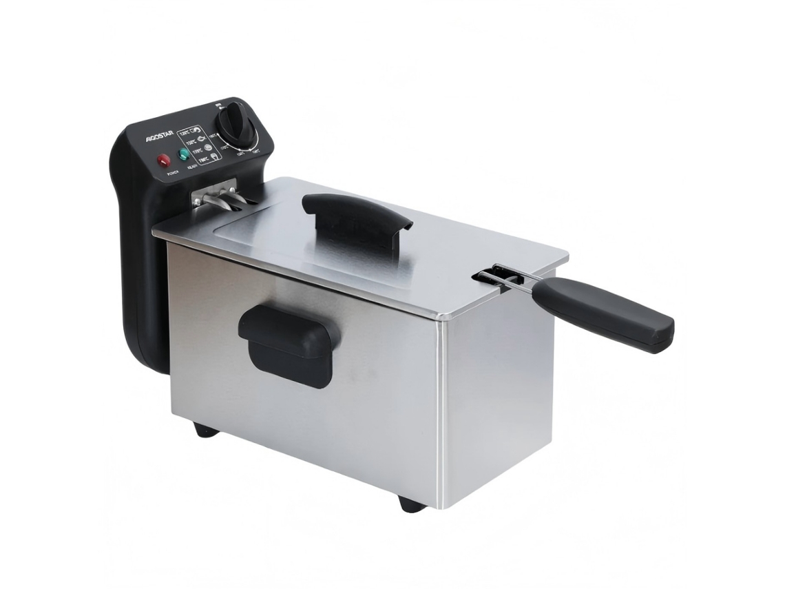 Fritadeira Elétrica Aigostar 3l 2200w, Aço Inoxidável, para Batata Frita e Frango Frito SINI TECH STORE