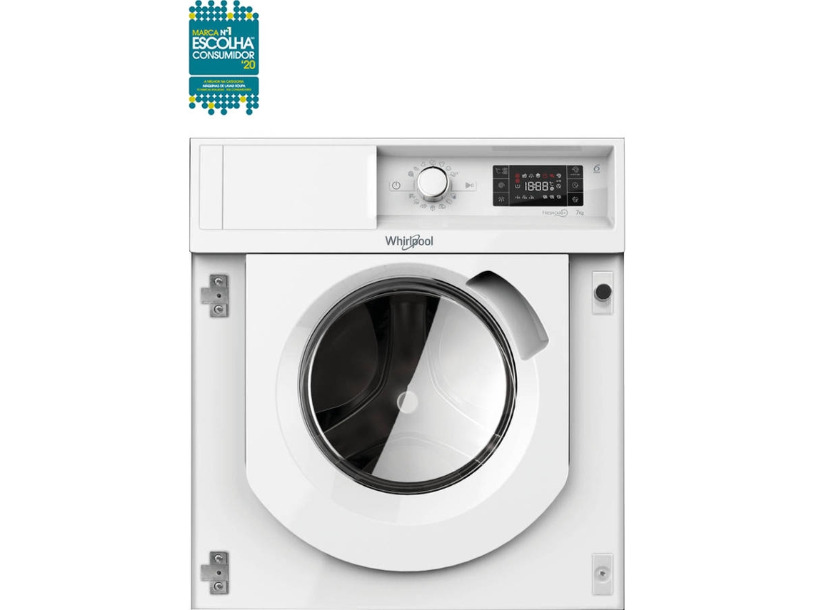 Máquina de Lavar Roupa Encastre WHIRLPOOL BI WMWG 71284E (7 kg - 1200 rpm - Branco)