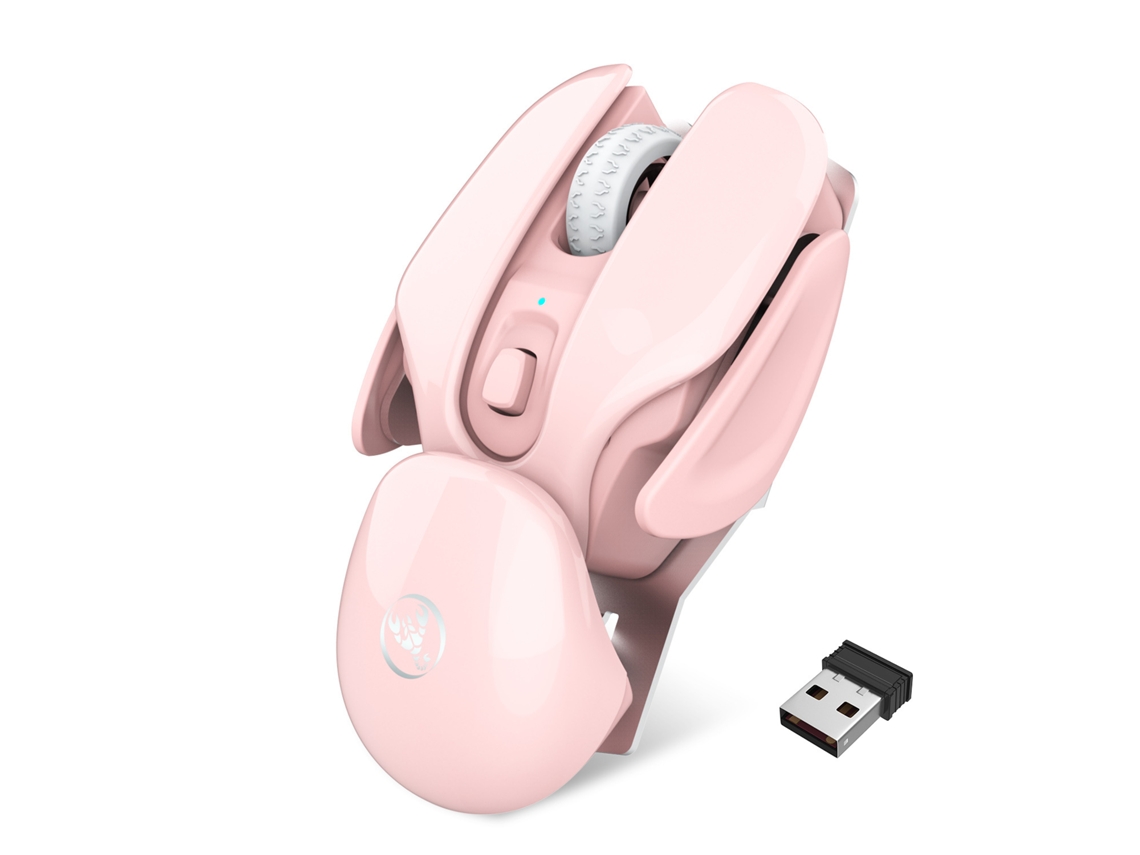 Rato TRUMSEN T37F (Wireless - 1600dpi - Rosa)