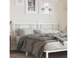 Vidaxl Cabeceira De Substituição 180 Cm Metal Branco