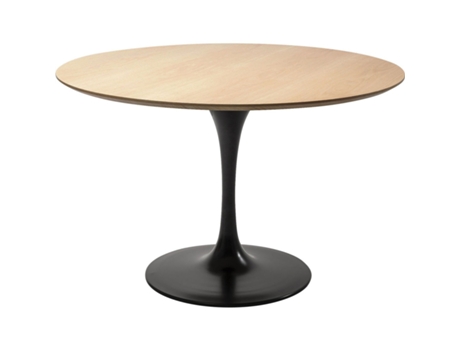Mesa Invitation Oak Preto Ø 120 cm