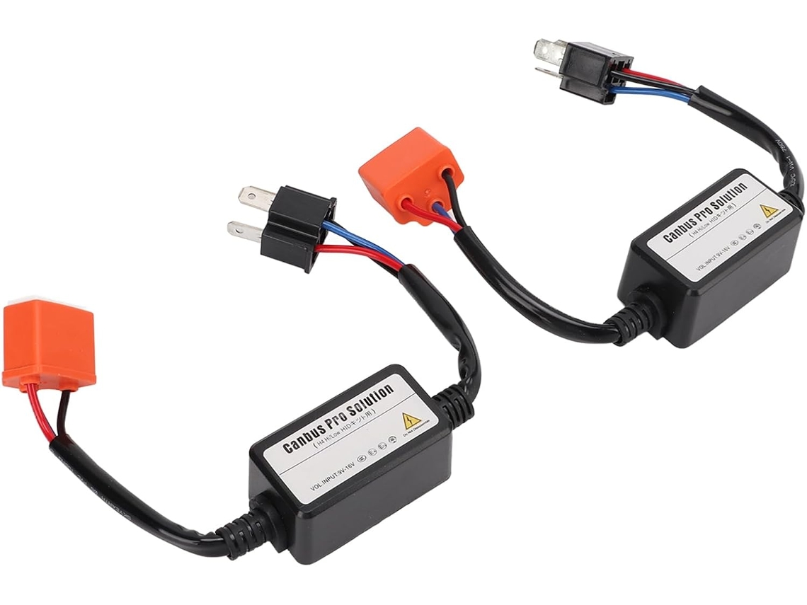 Resistor Cerâmico Para Led De 35w 12v, H4 Nega Con, Compatível Com Faróis De Led, Resistor De Carga Plug And Play
