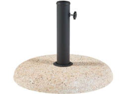 Suporte para Guarda-Sol Bitritto Circular Ø45 X 6 Cm Betão Bege Aspeto Gravilha CASA.PRO.