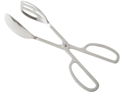 Pinça Para Alimentos Alipis, 1-unidade, Em Aço Inoxidável, Multifuncional, Para Bife E Churrasco, Design Tipo Tesoura