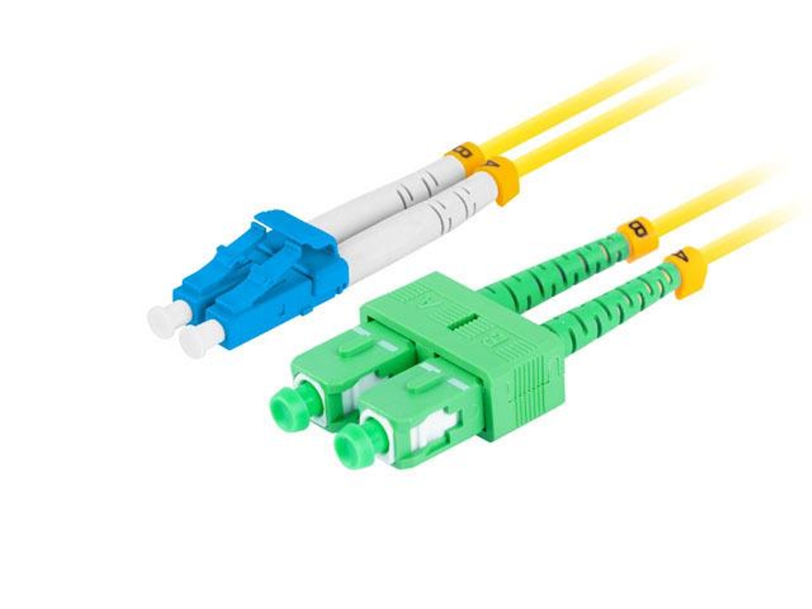 Cabo de Conexão LANBERG Lc/upc sc/apc Duplex 2m 3.0mm Lszh para Rede