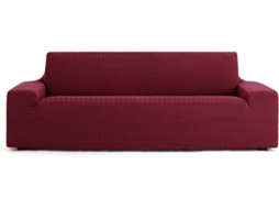 Capa de Sofá 2 Lugares EYSA Premium Jaz Tecido Multielástico (200 x 70 x 120 cm - Poliéster e Algodão - Burdeos)