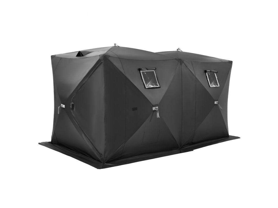 Tenda De Gelo Para 6 8 Pessoas 3,6x1,8x2m Resistente Ao Vento E Frio Tekmaquinas